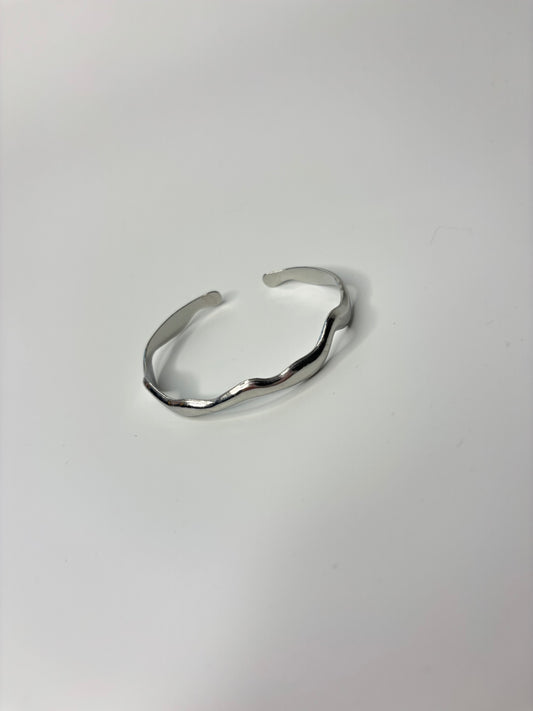 Wave Bangle Zilver