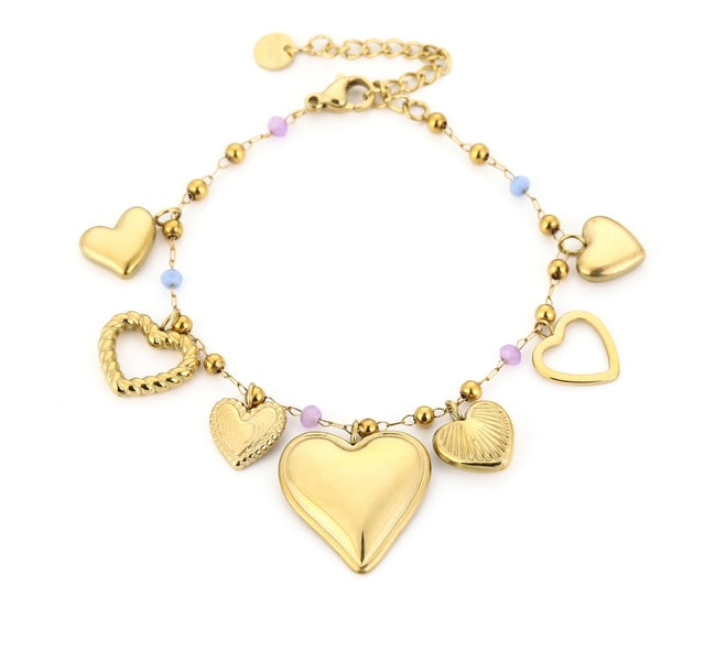 Cinderella armband goud