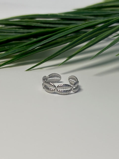 Shell ring zilver