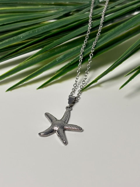 Kleine star ketting zilver