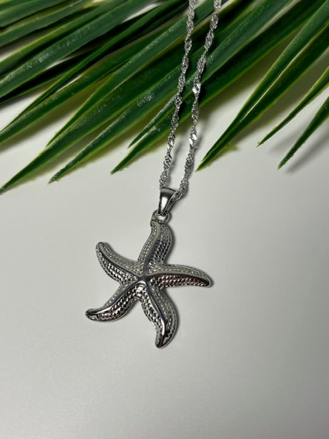 Star ketting zilver