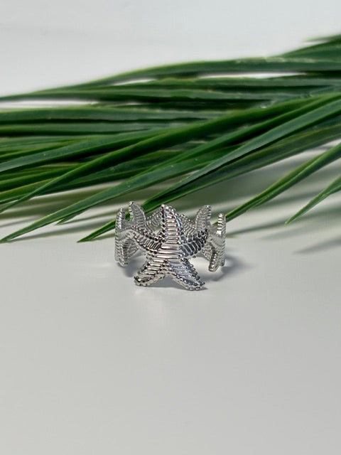 Star ring zilver